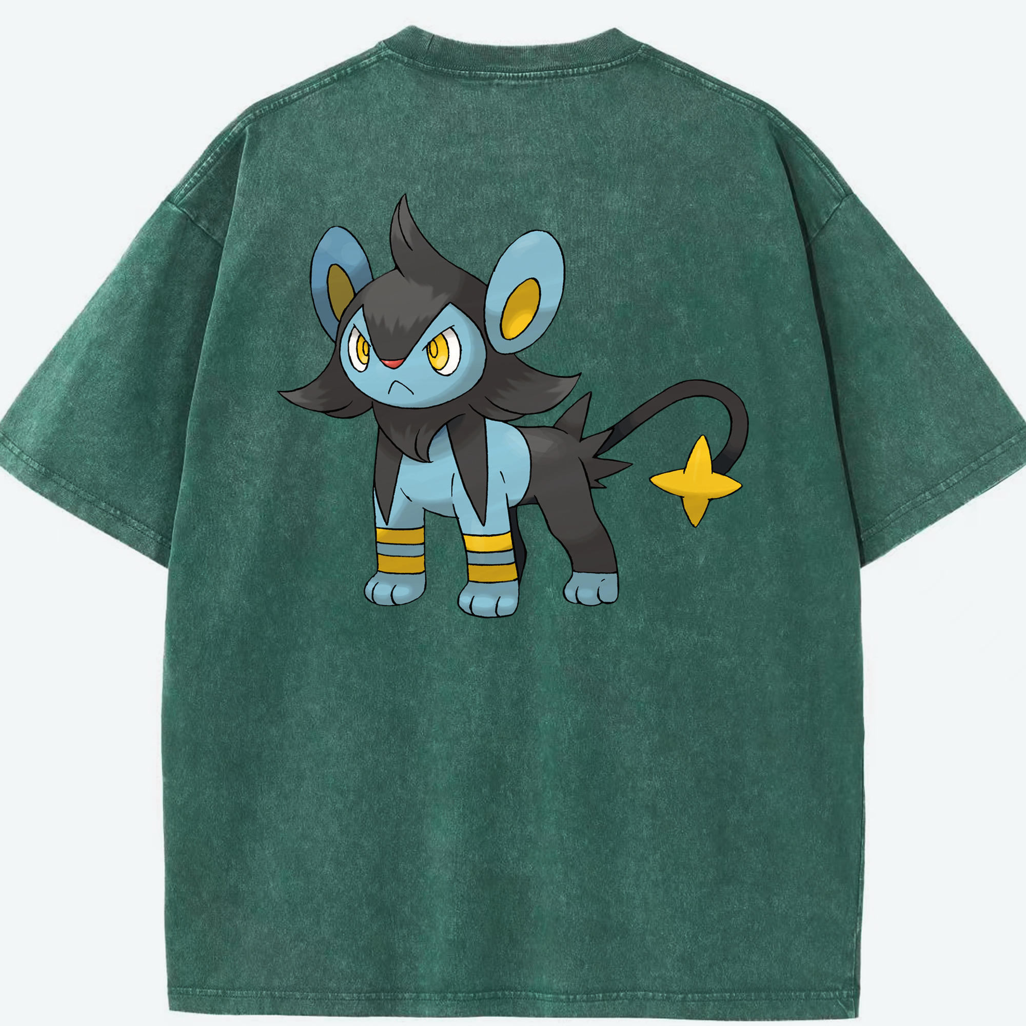 （画像用） ポケットモンスター Pokémon 綿100% ヴィンテージ風 半袖Tシャツ（背面プリント）